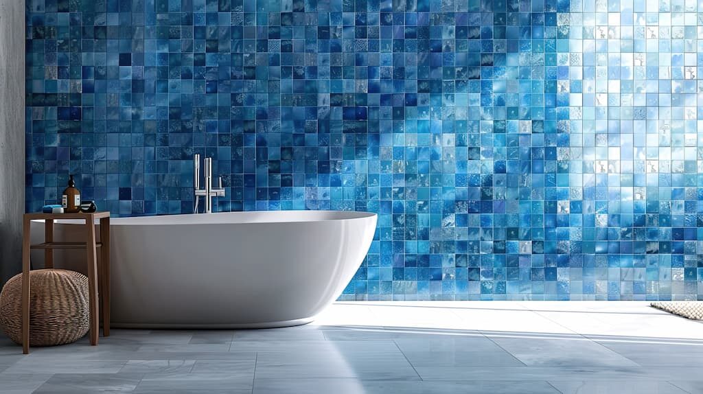 colores combinaciones de azulejos para baños